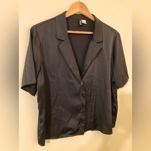 Satin Pyjama-Style Blouse